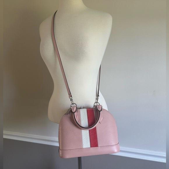 Authentic Louis Vuitton Alma BB Rose Ballerinas w/ red and white.Limited Edition - Picture 2 of 14